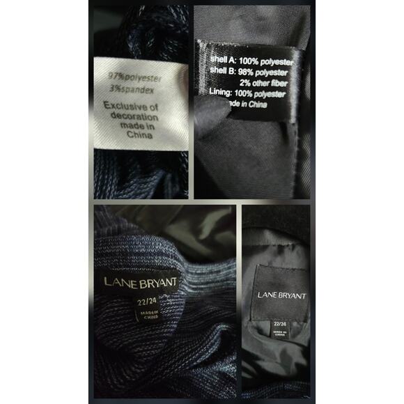 Lane Bryant Jacket & Shirt 22/24 Moto Jacket‎ & Tunic - Picture 8 of 9